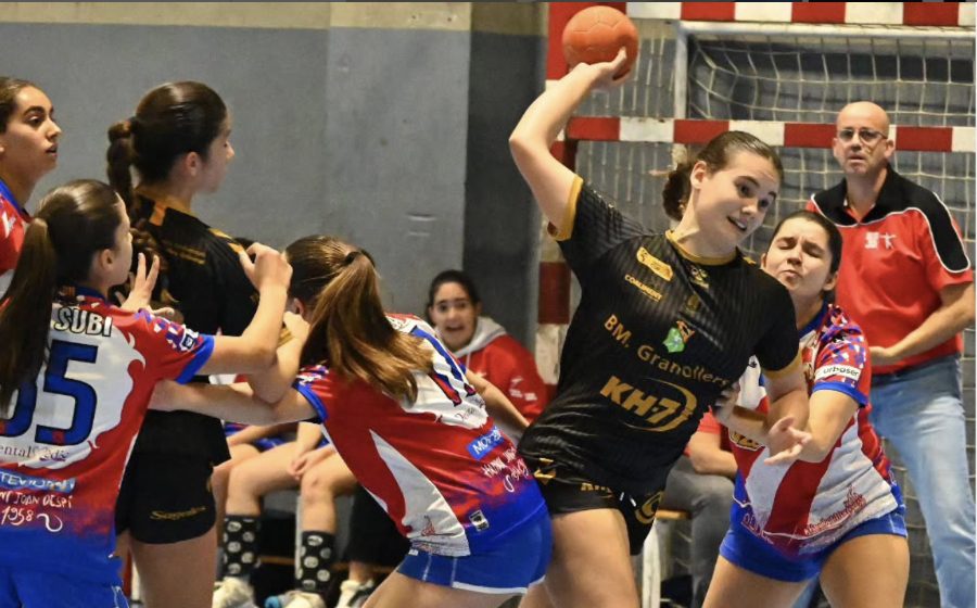 Imatge d'un partit entre Granollers i Sant Joan Despí d'aquesta primera part de la temporada