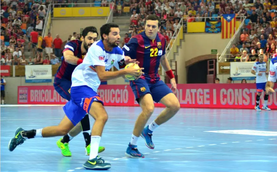 Ferran Solé, jugant la Supercopa contra el Barça