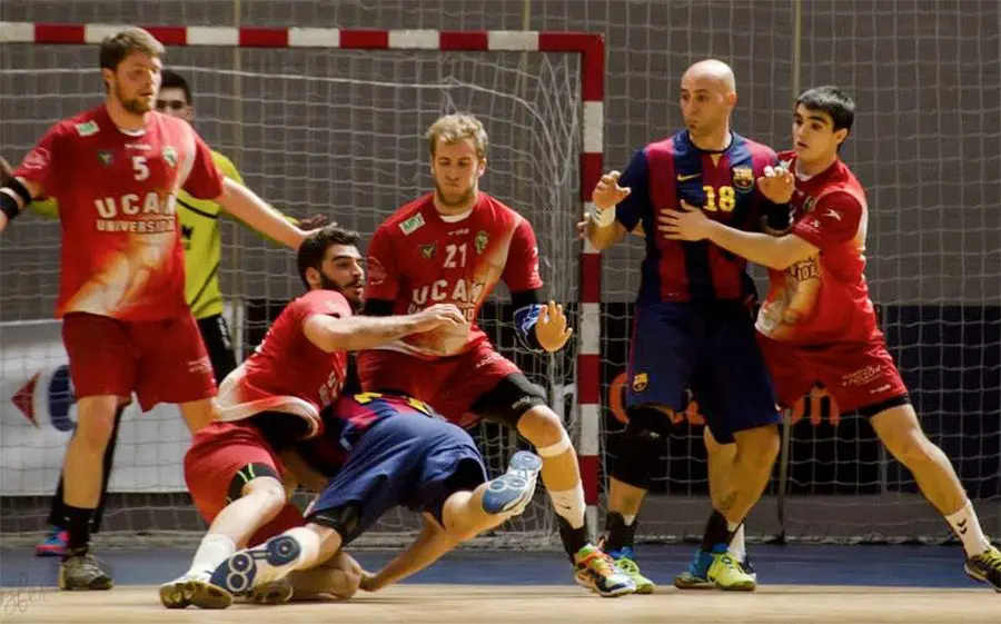 Víctor Tremps en el partit de fa dues temporades