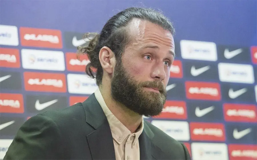 Jesper Noddesbo el dia del seu adéu
