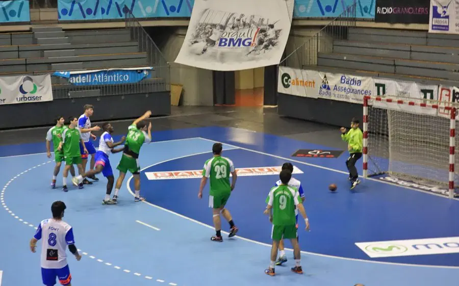Una imatge d'un partit del Granollers C a l'Olímpic