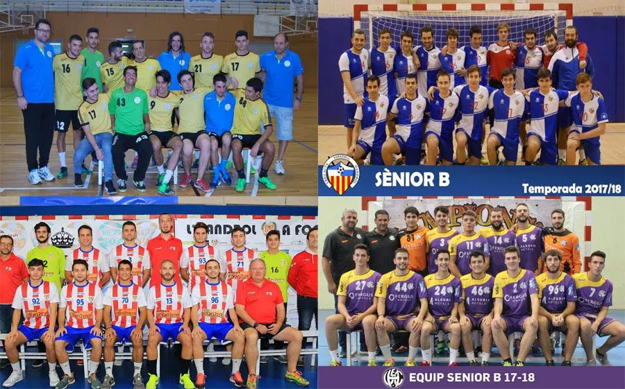 Castelldefels i Sant Joan Despí C (esquerra), Sabadell B i Calella B (dreta)
