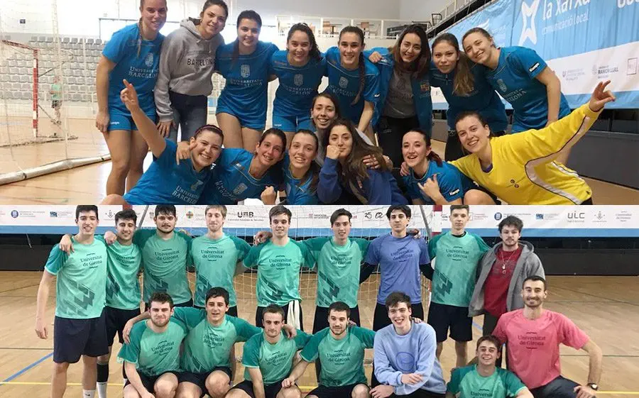 Els dos equips campions