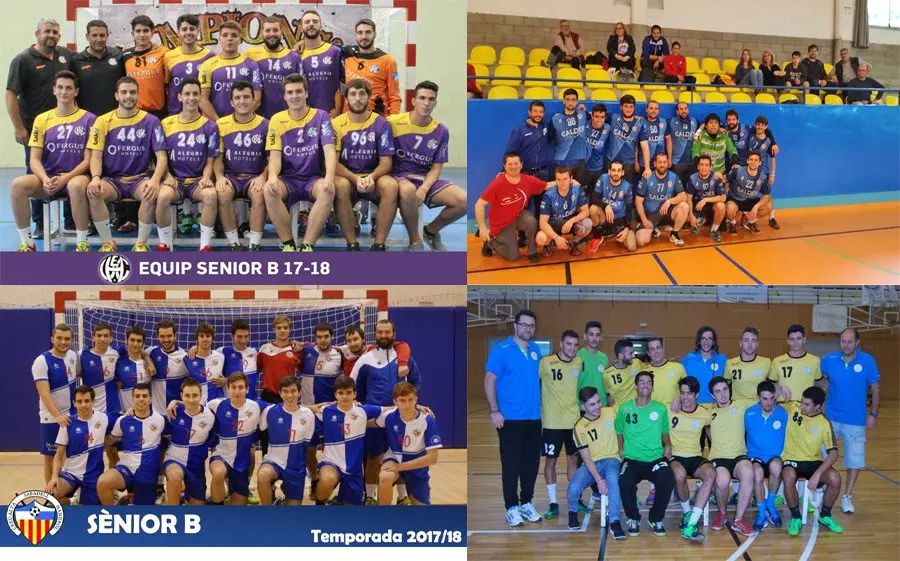 Calella B i Sabadell B esquerra; Llavaneres Atlètic i Castelldefels, dretadepenen d'ells per ser a 3a
