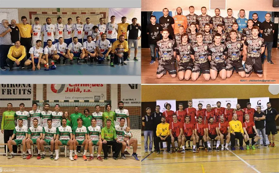 Sesrovires, La Roca (a dalt), Bordils i Sant Cugat (a sota) seran els semifinalistes