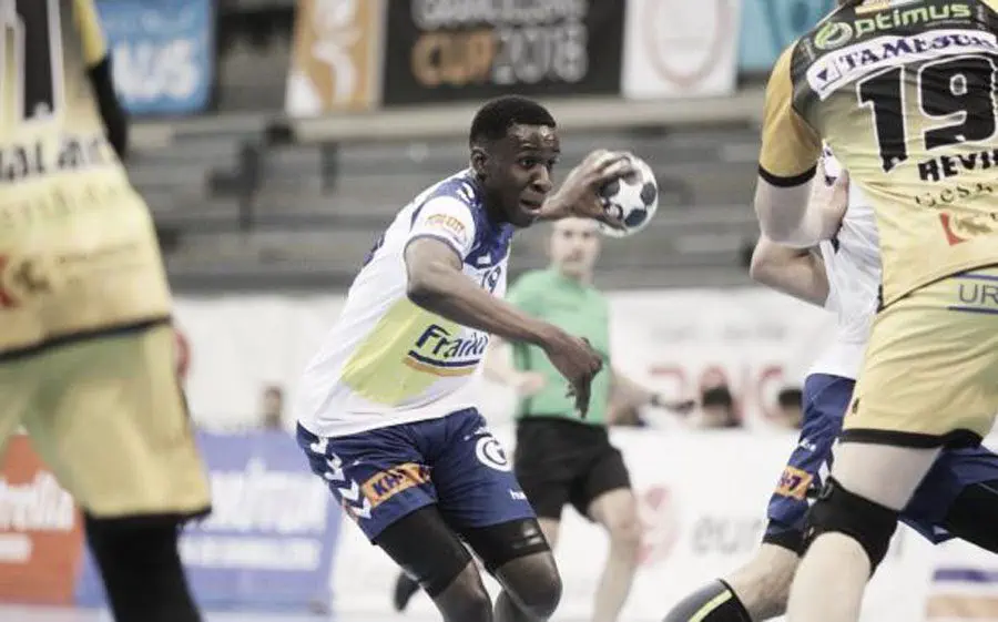 Mamadou Gassama en un partit anterior contra l'equip cordovès