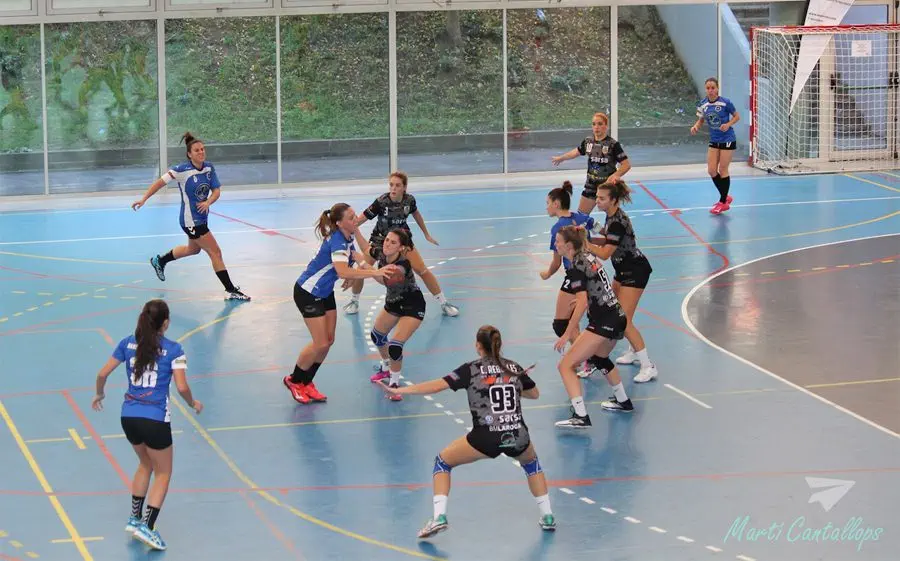 Imatge d'un partit al pavelló nou de La Roca