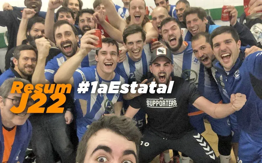 El Banyoles celebrant el seu triomf a Sabadell