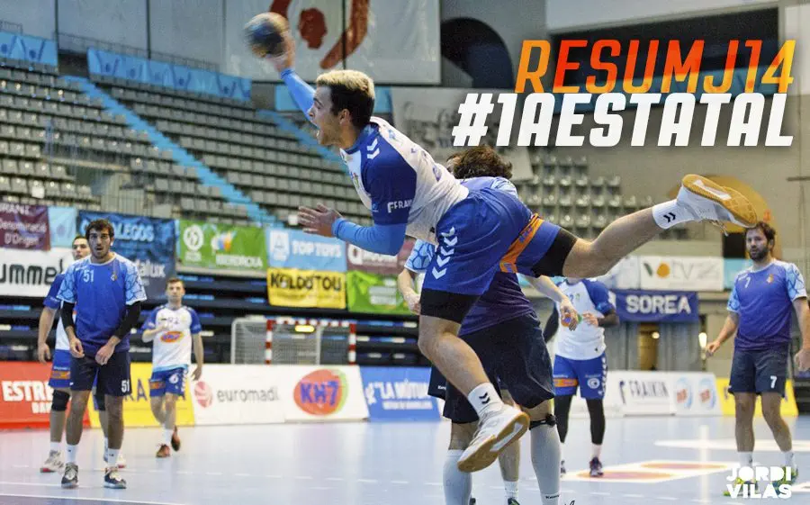 Imatge del derbi vallesà jugat a l'Olímpic i que significà la sisena victòria seguida del filial granollerí