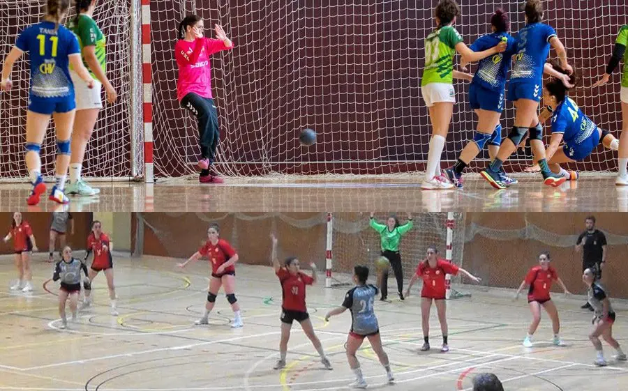 Imatges dels partits de Vilanova del Camí i Ribes d'aquest passat cap de setmana