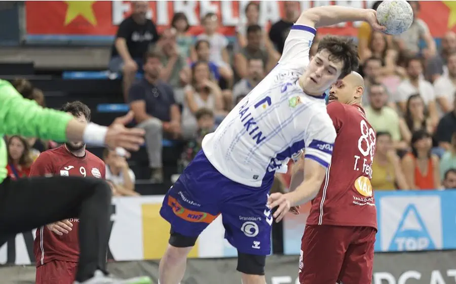 Jan Gurri en el Fraikin Granollers - Valladolid de la temporada passada