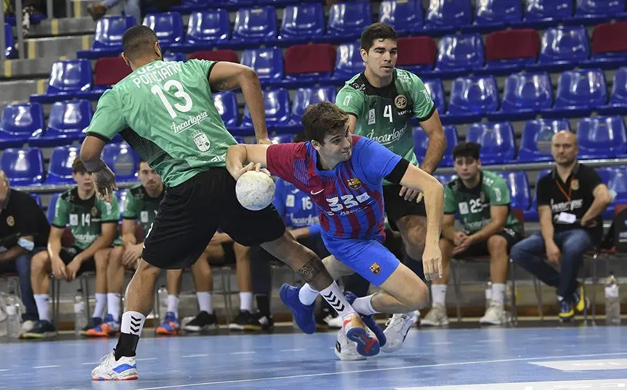 Artur Parera en el partit de la temporada passada al Blaugrana