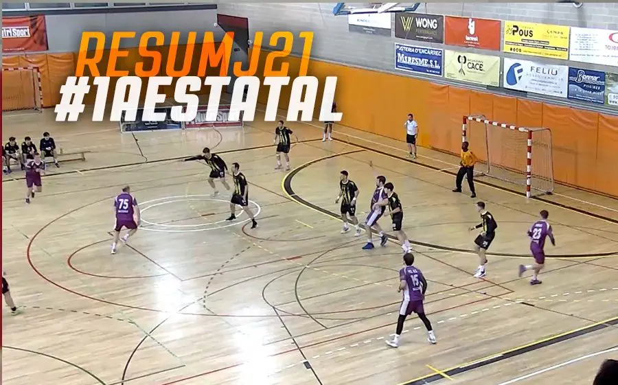 Imatge del partit entre Joventut Mataró i Sant Martí Adrianenc