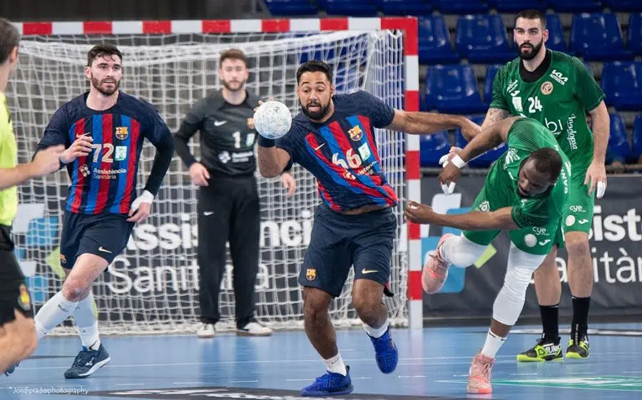 Melvyn Richardson va ser el màxim golejador del matx del Palau Blaugrana