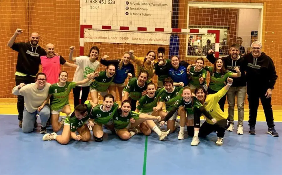 El Palautordera celebrant el triomf i el títol de Lliga Catalana