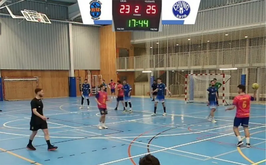 Imatge del partit Igualada - Vilanova al nou pavelló de Les Comes