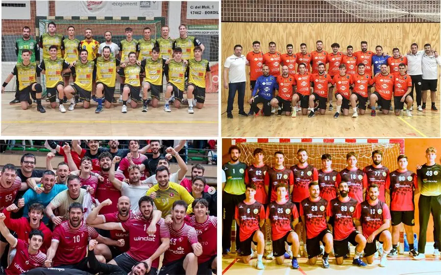 Fornells i Sant Andreu campions (a dalt) i Terrassa B i Ribes subcampions (a sota) pugen a 1a Catalana