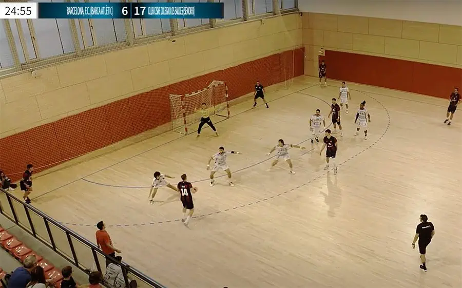 El Barça Atlètic perdia d'onze gols a prop del descans