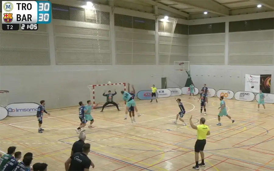 Un dels gols de l'alemany Tim Alex en el partit jugat a Màlaga