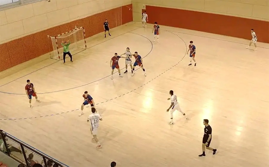 Imatge del partit Barça B - Cisne de fa dues temporades