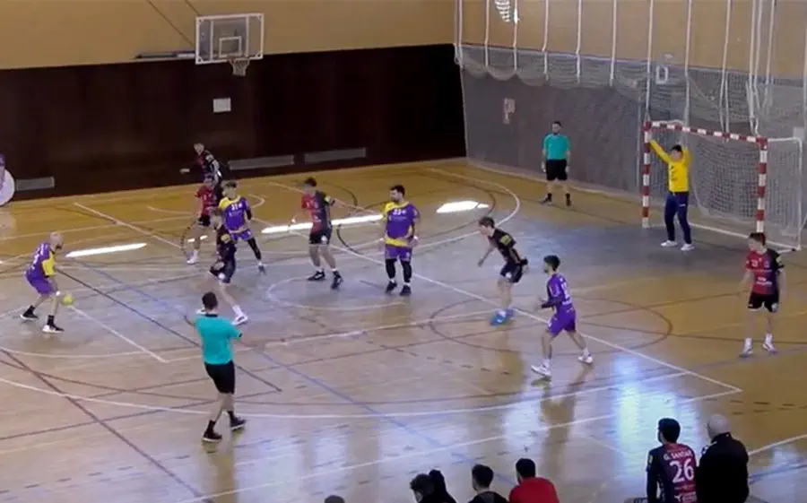 Imatge del partit de la temporada passada entre Sant Cugat B i Calella