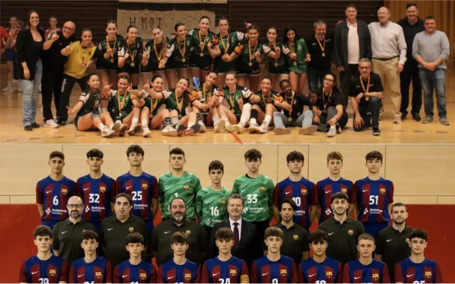 Els equips de Les Franqueses femení i Barça masculí han estat els campions de Catalunya en categoria cadet