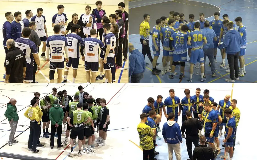 Sanes i Sarrià (a dalt) i Molins i Polinyà (a sota) són els semifinalistes de la Copa