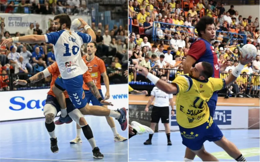 Imatges dels partits Granollers- Benidorm i Bidasoa- Barça de la temporada passada