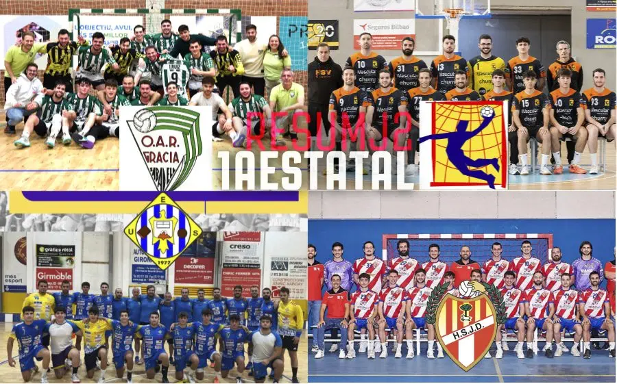 Els quatre equips que han sumat quatre punts: OAR Gràcia, Santvi, UE Sarrià i Sant Joan Despí