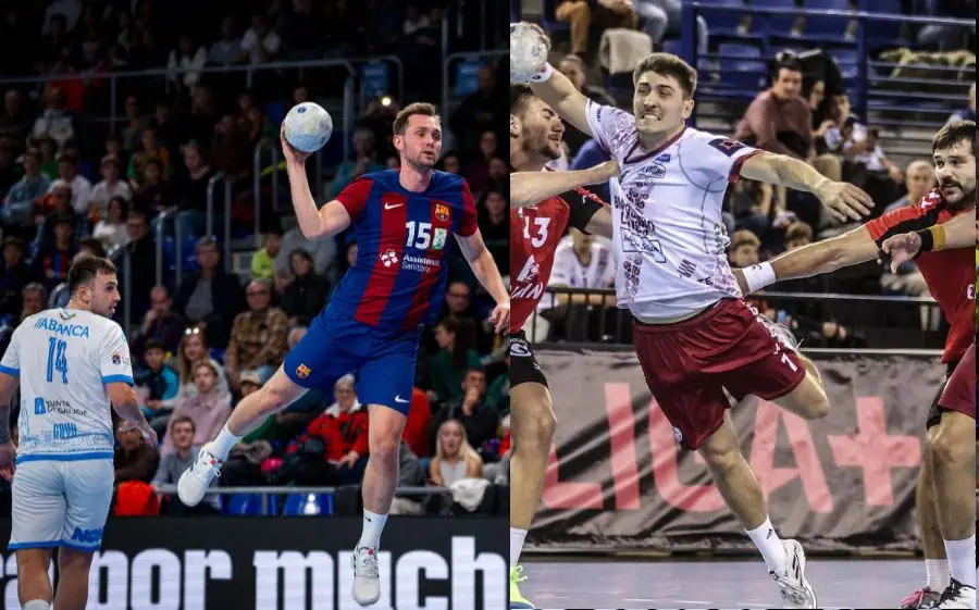 Imatges dels partits Barça- Cangas i Logroño - Granollers de la temporada passada