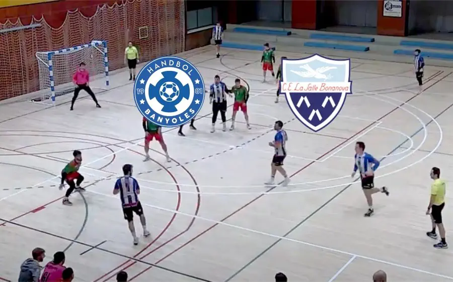 Imatge d'un partit del Banyoles a 1a Estatal contra Sant Quirze