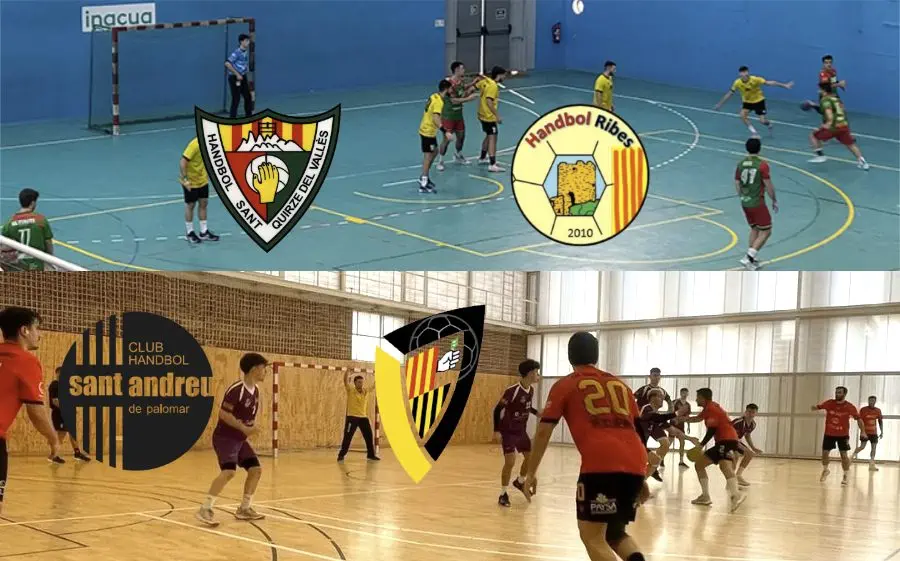 Els dos líders visiten els pavellons de Sant Quirze i del Camp del Ferro de Sant Andreu