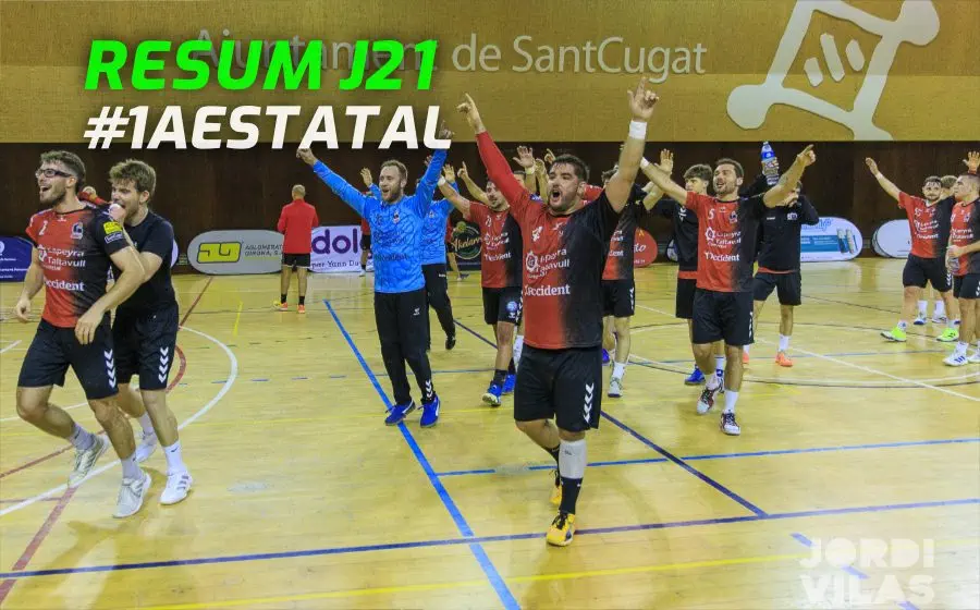 L'equip del Sant Cugat celebrant el triomf
