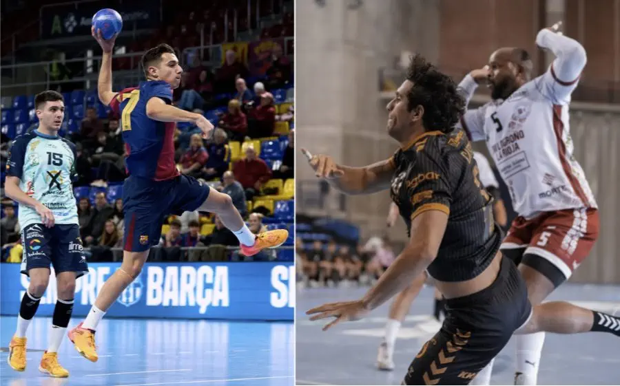 Imatges dels partits de la temporada passada del Barça i Granollers contra Puente Genil i Logroño