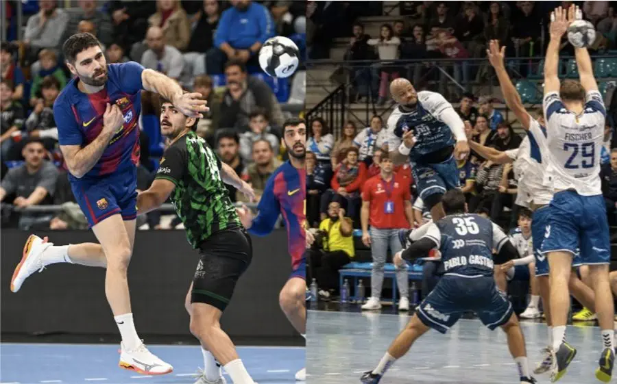 Imatges dels partits jugats dissabte per Barça i Granollers