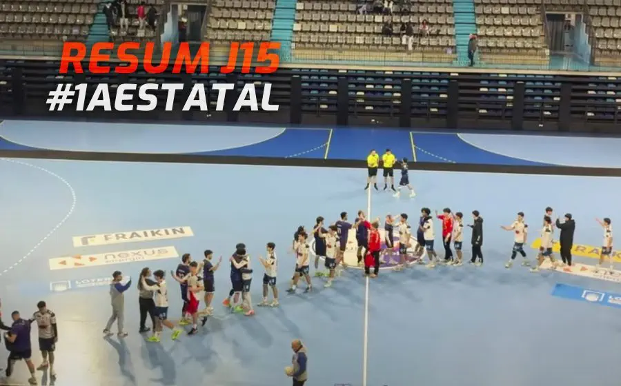 El Granollers B i el Sanes saludant-se al final del competit partit
