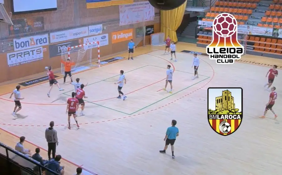 Imatge del partit de la temporada passada entre Lleida i La Roca B