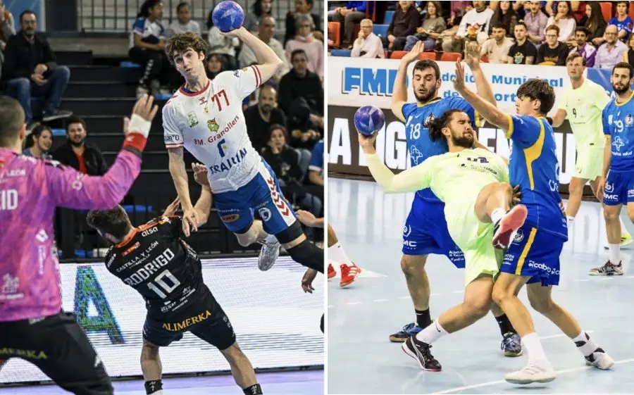 Imatges dels partits de la temporada passada Granollers - Ademar i Valladolid- Barça