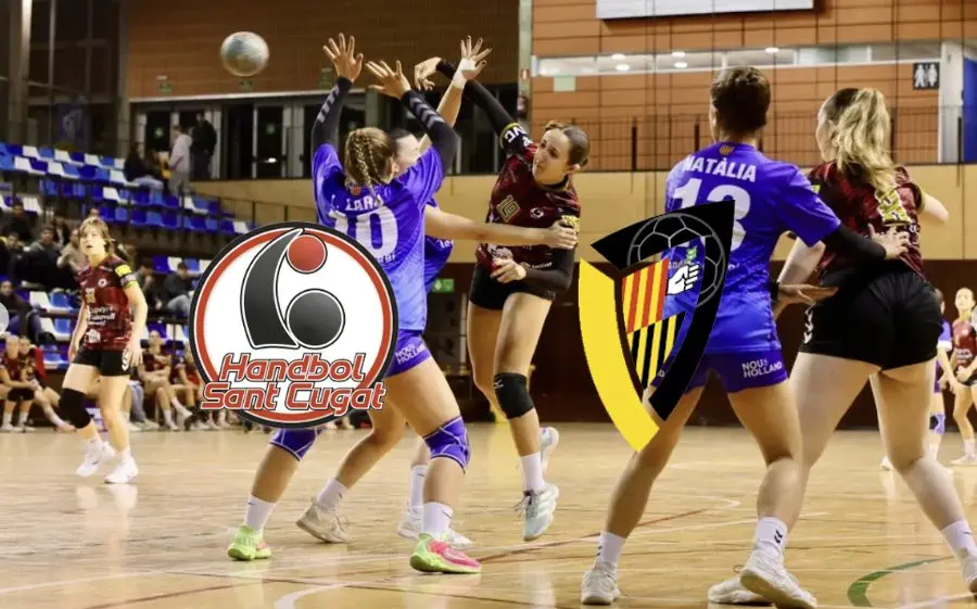 Imatge d'un partit al pavelló de Sant Cugat d'aquesta temporada (contra Garbí)