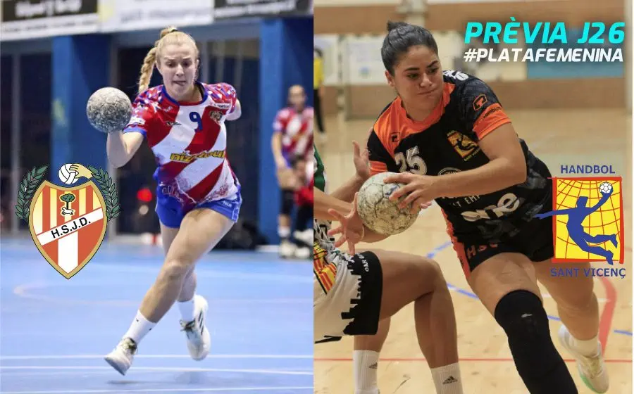 Gemma Gàlvez i Carolina Blasco dues de les puntals de Sant Joan Despí i Sant Vicenç