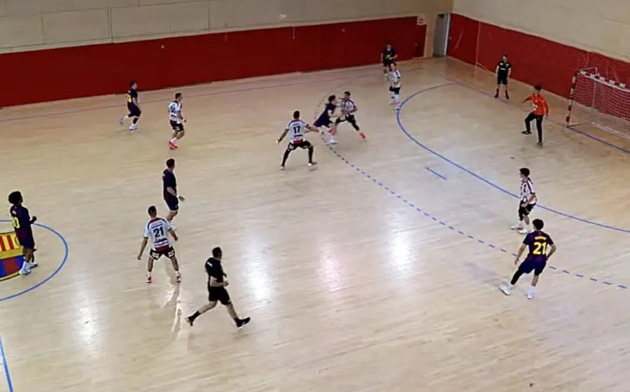 Anselmo Collado en l'acció del gol de la tranquil·litat