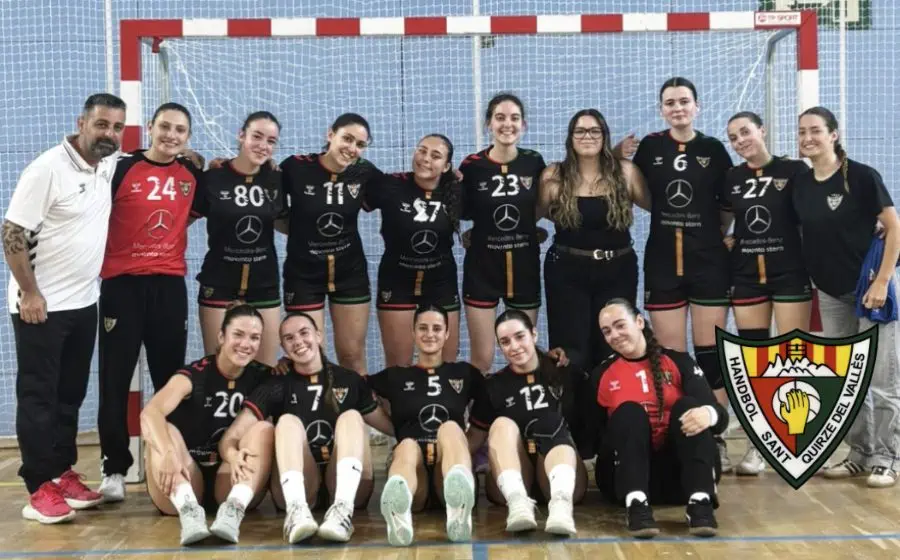 El Sant Quirze B després de guanyar a Les Moreres i proclamar-se campió